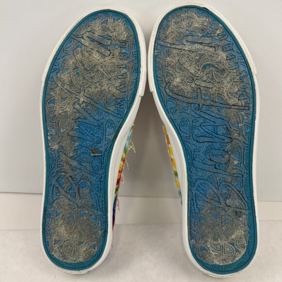 Blowfish Malibu Womens Size 8 Rainbow Tie Dye Play Sneakers Slip On Canvas - Picture 5 of 12